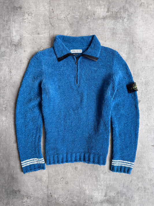 A/W 1998 Stone Island Chenille Quarter Zip Knit