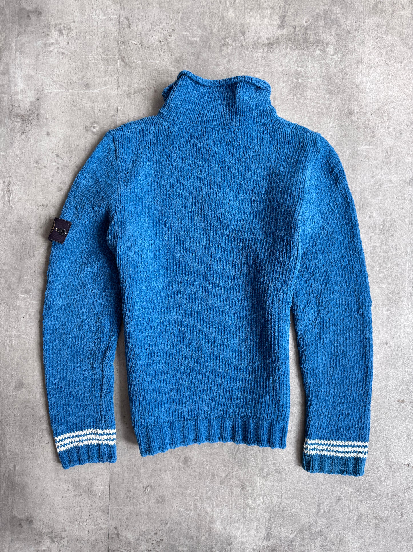 A/W 1998 Stone Island Chenille Quarter Zip Knit