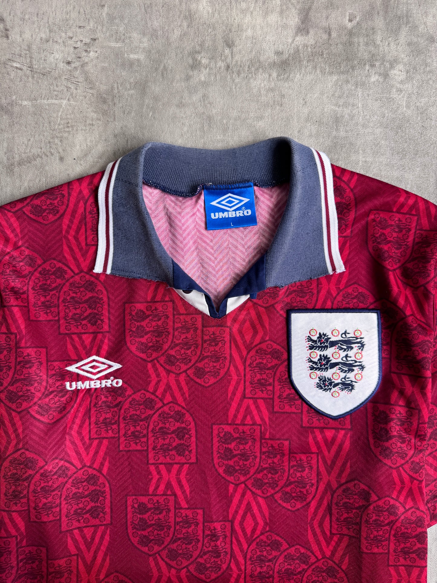 1994/95 England Away Umbro Football Shirt