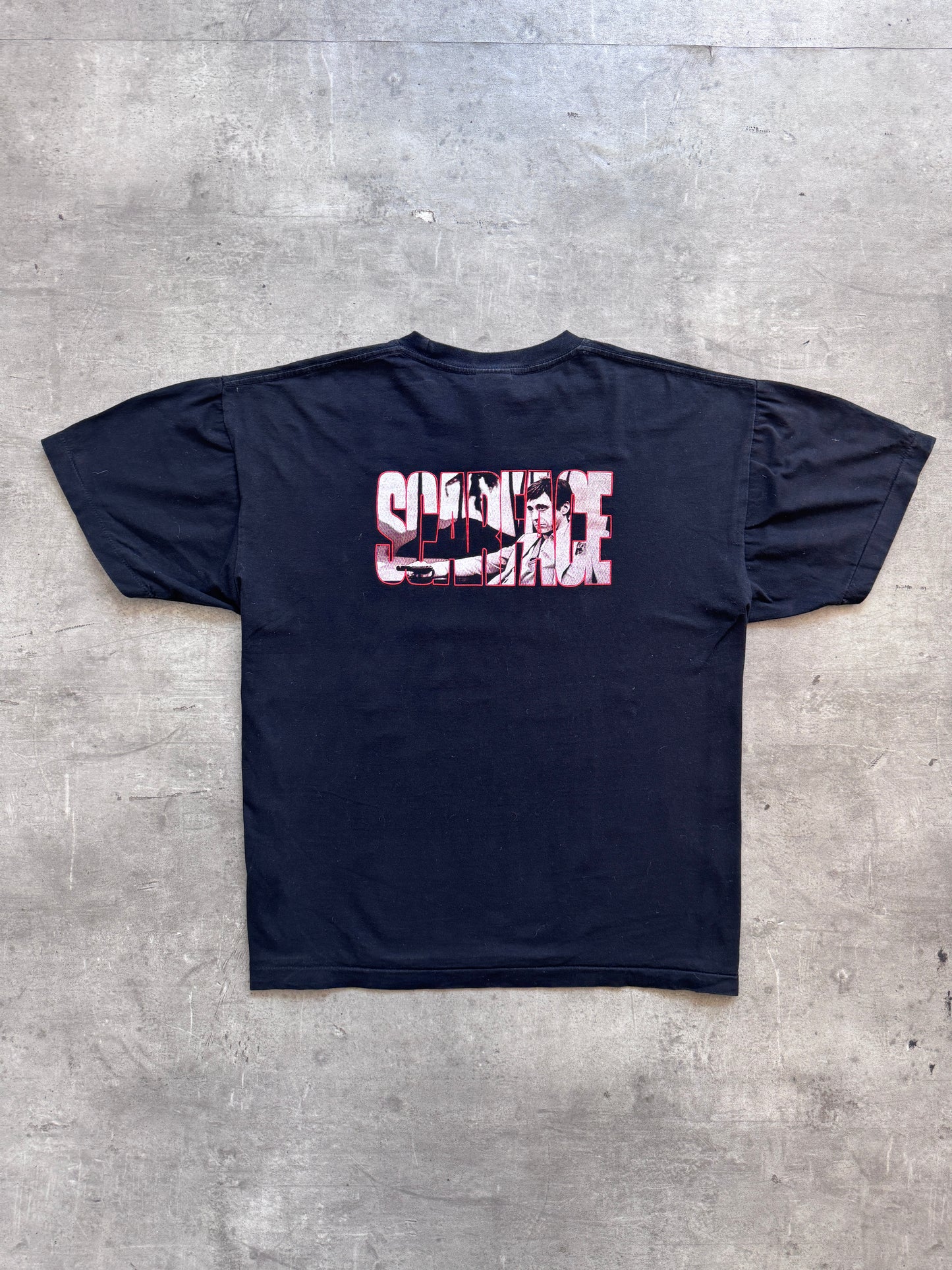 1990's 'Single Stitch" The Roxx Scarface Al Pacino "Who Do I Trust? I Trust Me" Graphic Tee