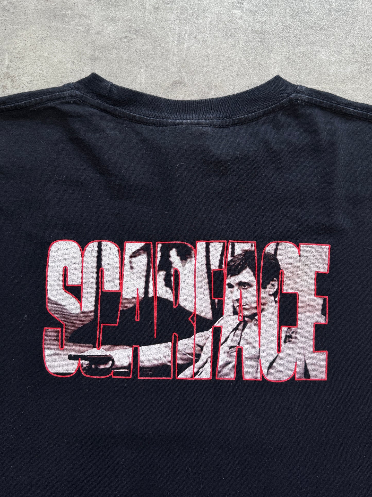 1990's 'Single Stitch" The Roxx Scarface Al Pacino "Who Do I Trust? I Trust Me" Graphic Tee
