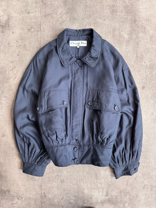 Christian Dior Navy Satin Blouson