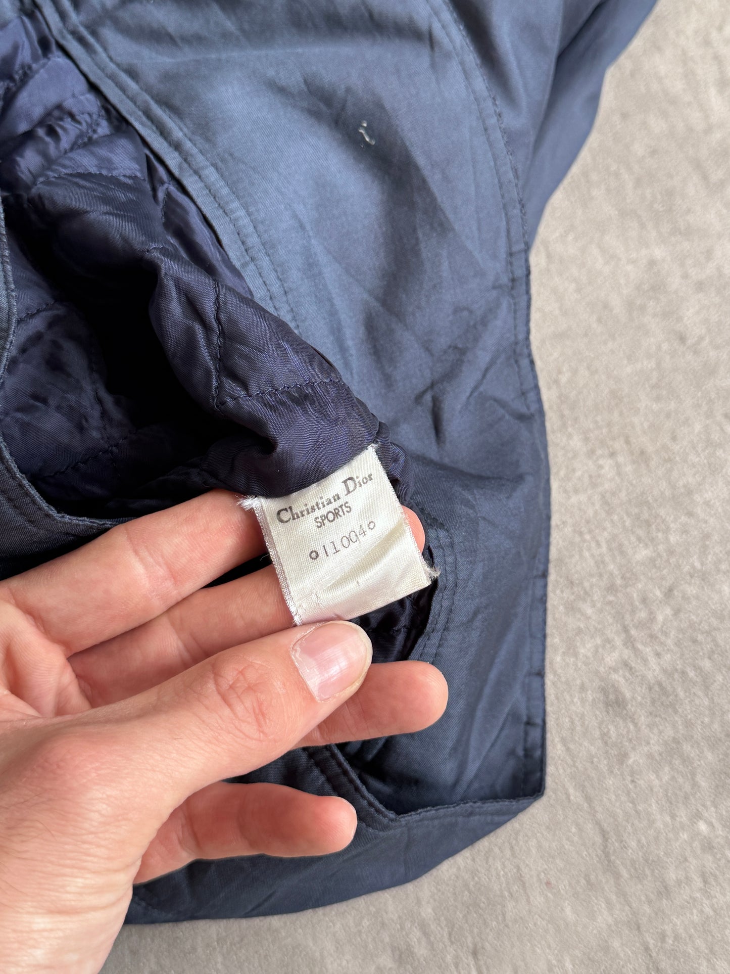 Christian Dior Navy Satin Blouson