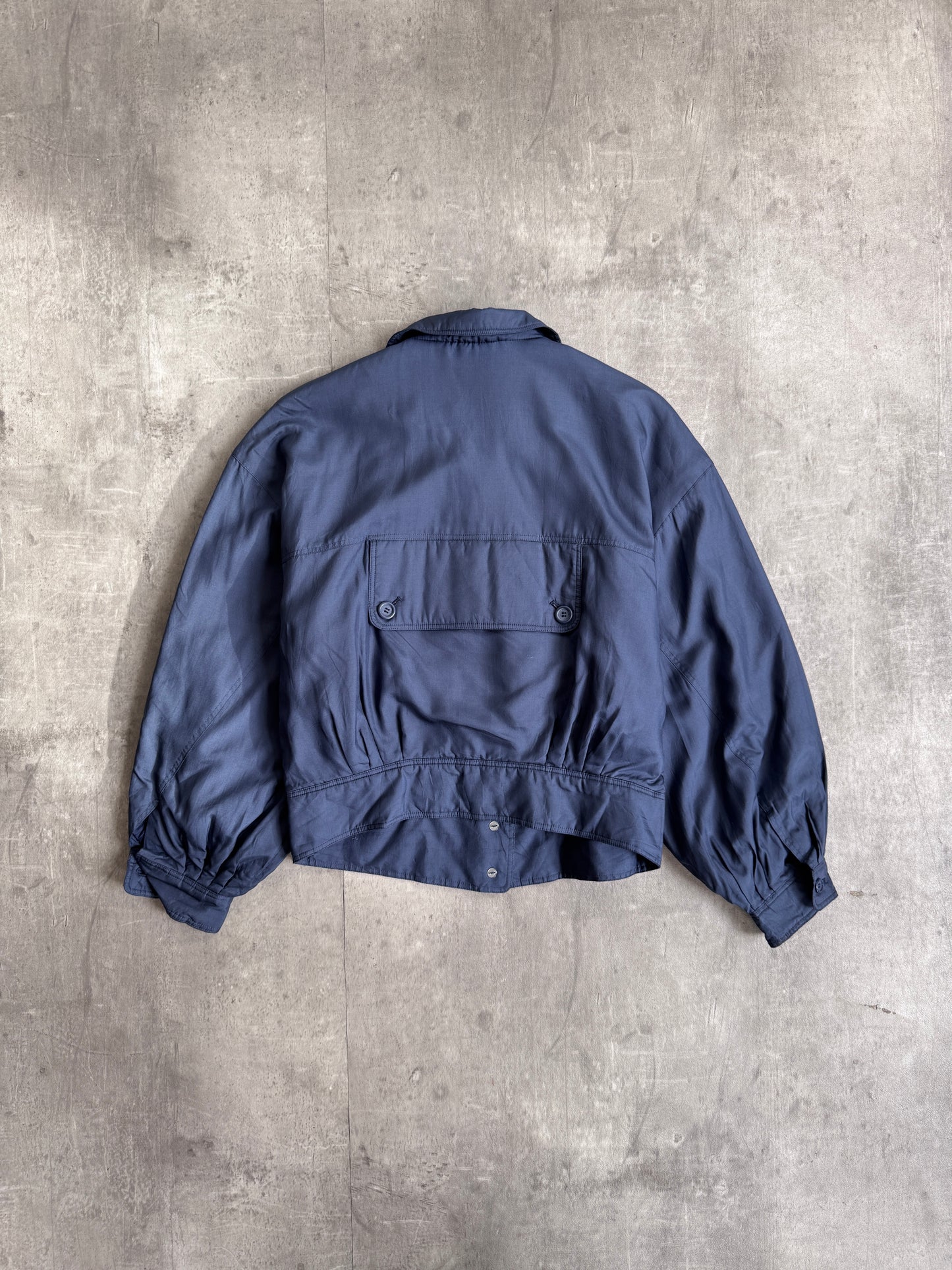 Christian Dior Navy Satin Blouson