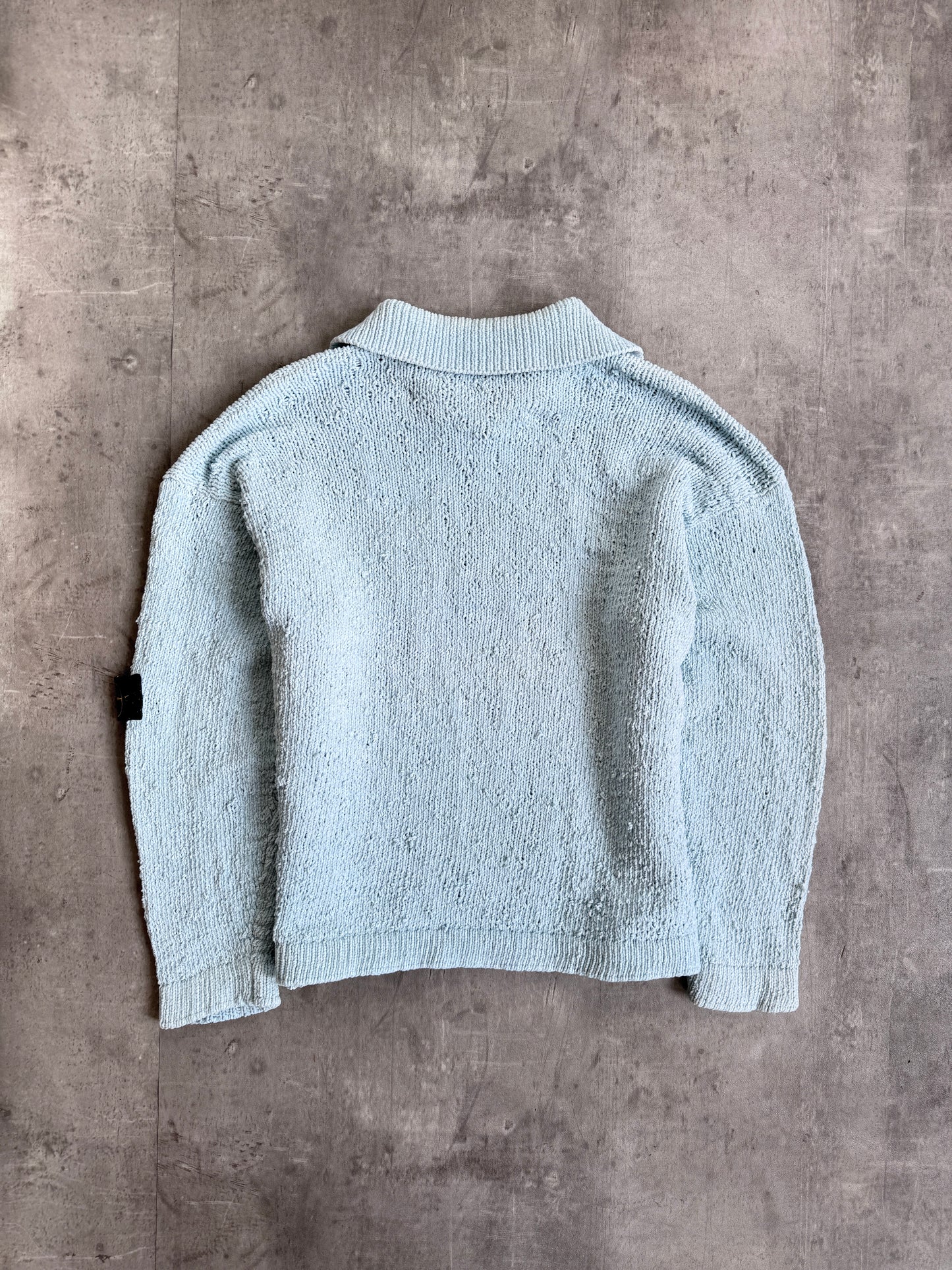 A/W 1984 Stone Island Chenille Baby Blue Knit