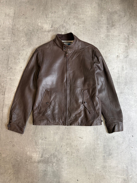 Polo Ralph Lauren Leather Double Collared Jacket