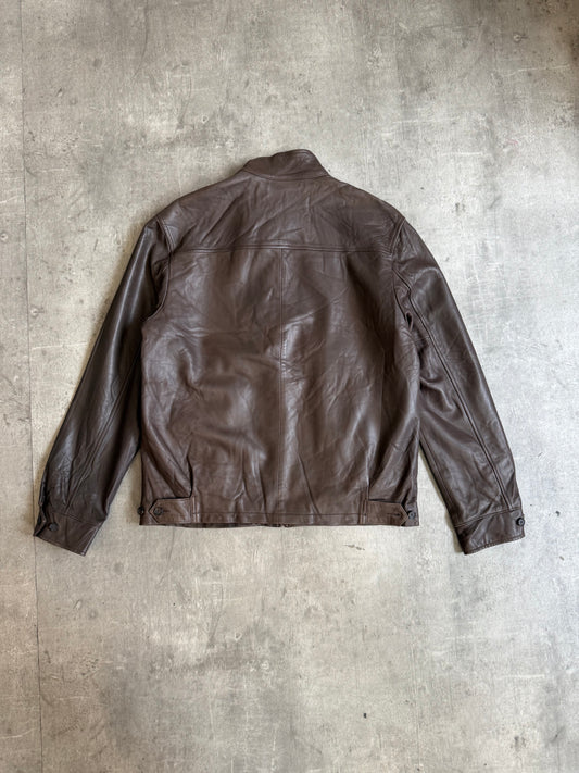 Polo Ralph Lauren Leather Double Collared Jacket