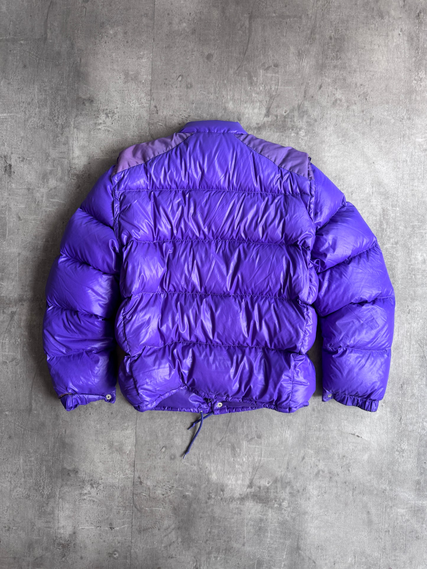 Moncler Detachable Sleeve Purple Puffer Jacket