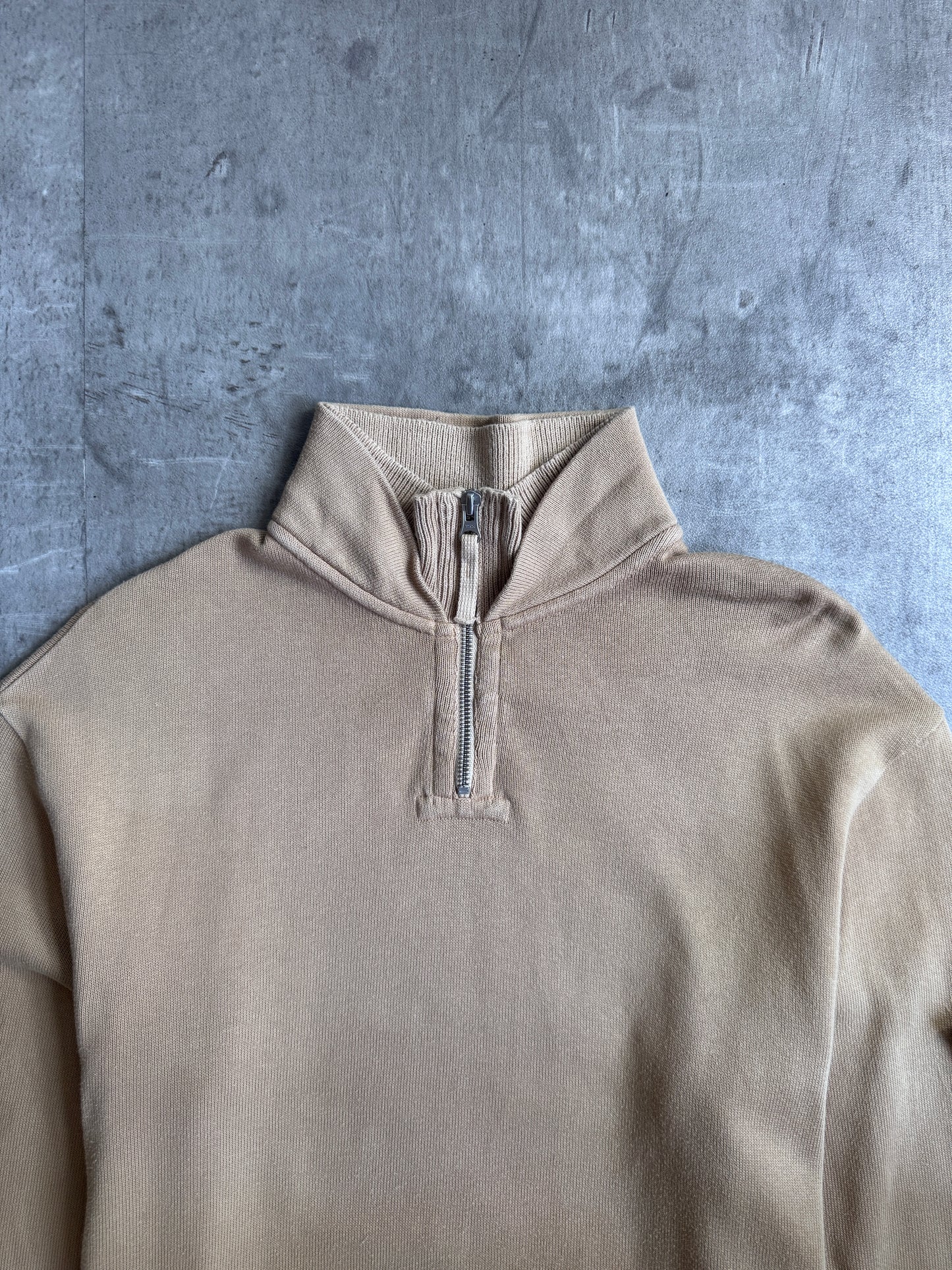 A/W 2001 Stone Island Beige Quarter Zip Sweater