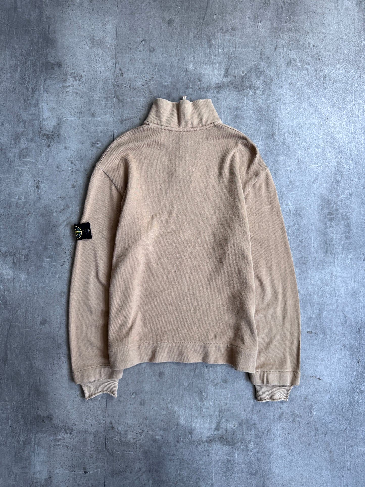 A/W 2001 Stone Island Beige Quarter Zip Sweater