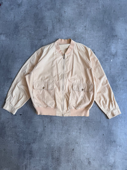 1980's Burberry's El Cortes Apricot Bomber Jacket