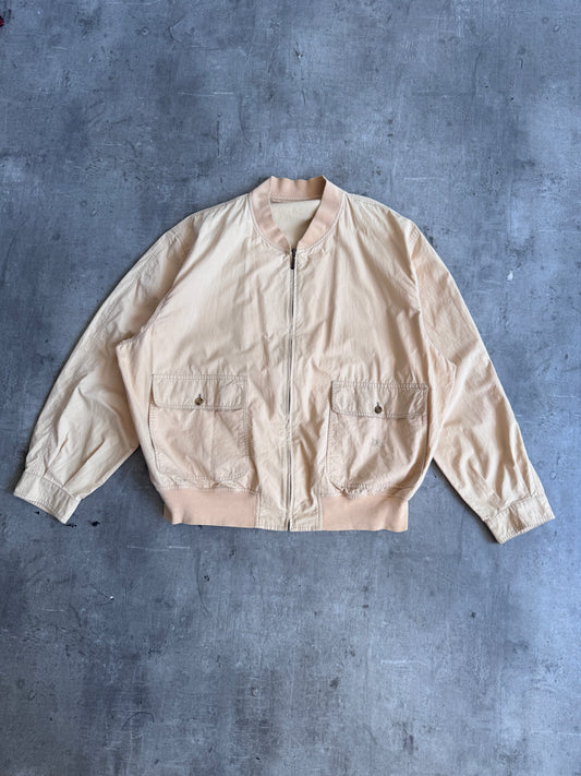 1980's Burberry's El Cortes Apricot Bomber Jacket