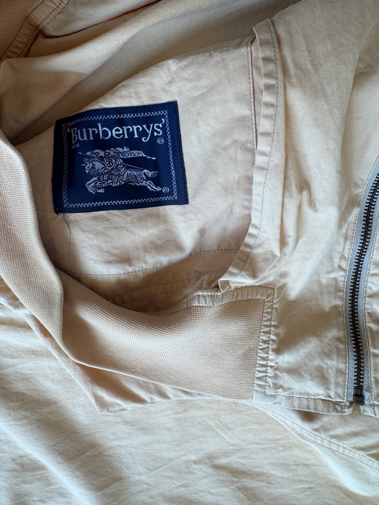 1980's Burberry's El Cortes Apricot Bomber Jacket