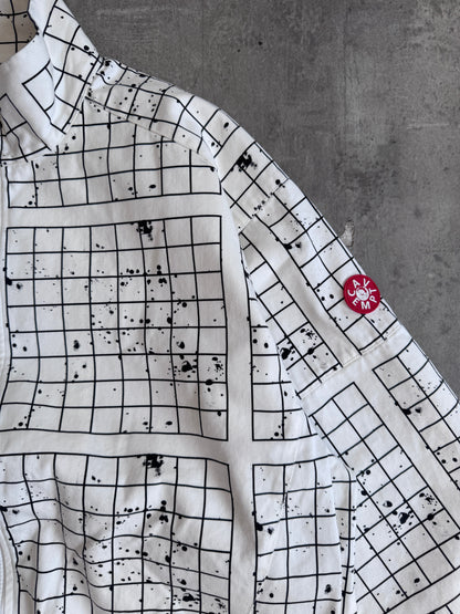 Cav Empt Paneled Splatter Grid Zip Jacket