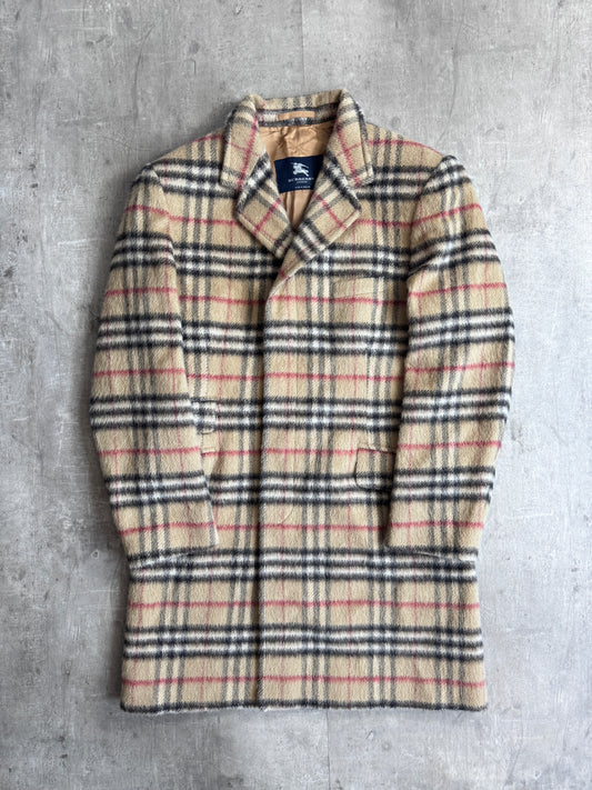 Burberry Classic Nova Check Mohair Overcoat
