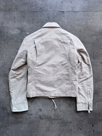 Dsquared2 Beige Zip-up Harrington Jacket
