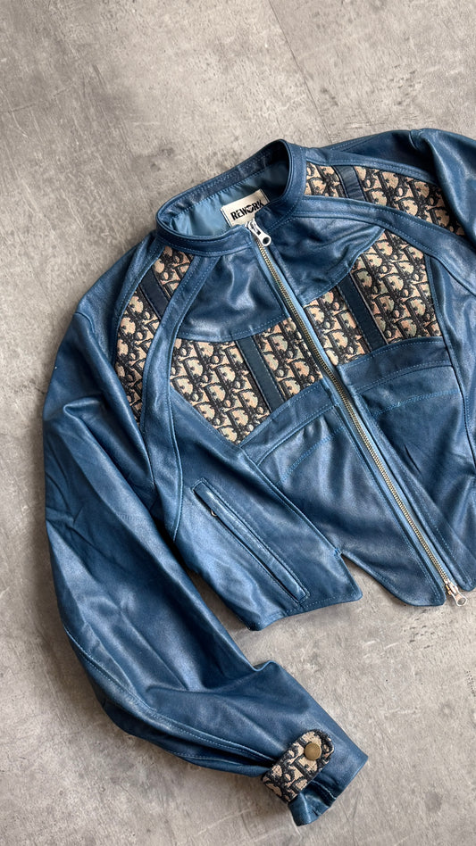 VT Rework: Dior Monongram Cropped Leather Jacket
