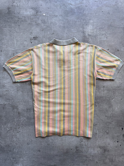 Christian Dior Pastel Stripe SS Polo Shirt