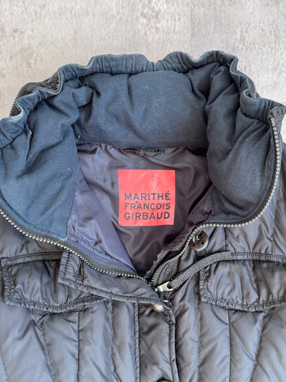 Marithe Francois Girbaud Ruffle Trimmed Fitted Puffer