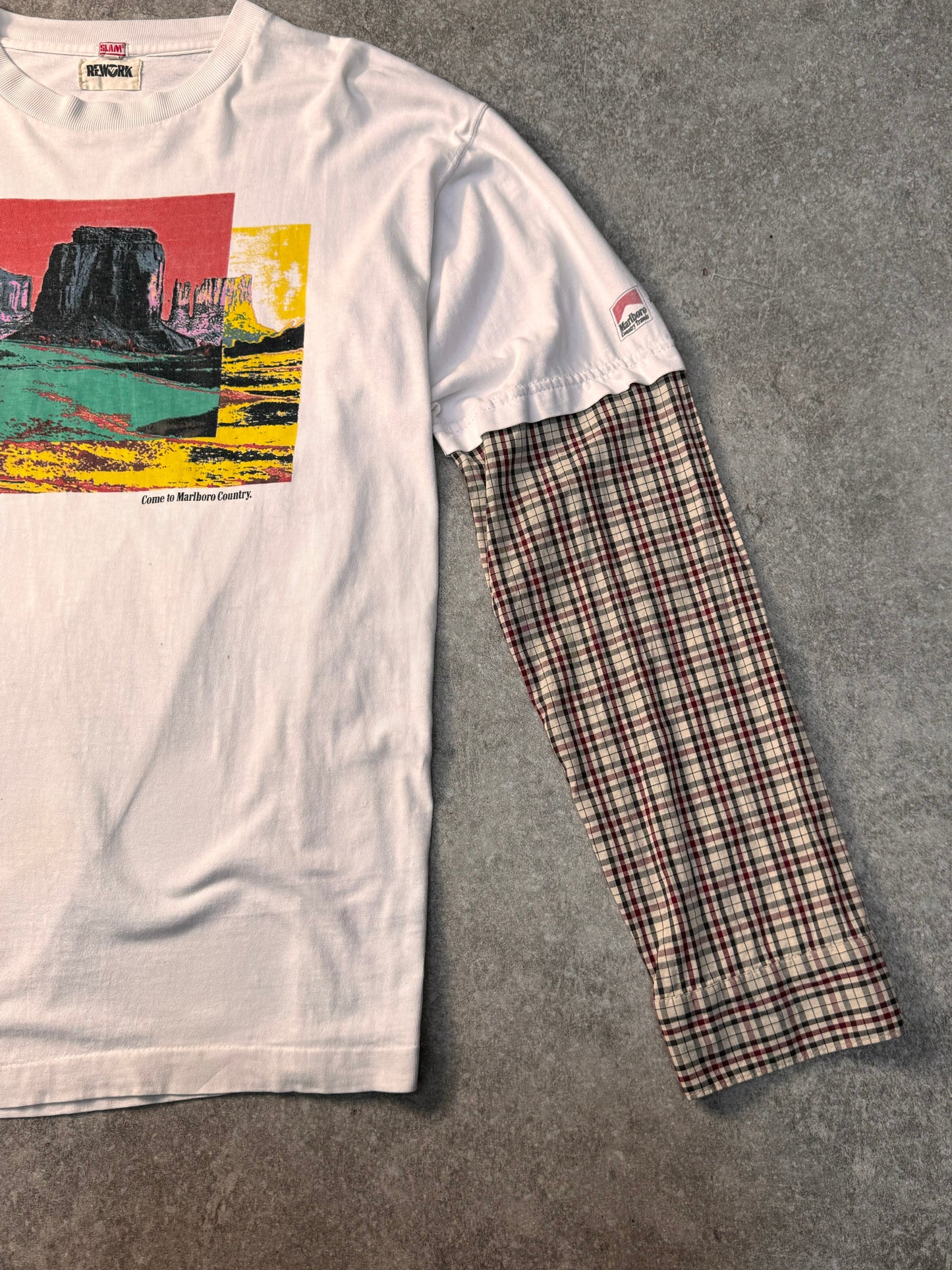 VT Rework Marlboro Canyon Long Sleeve Check Tee