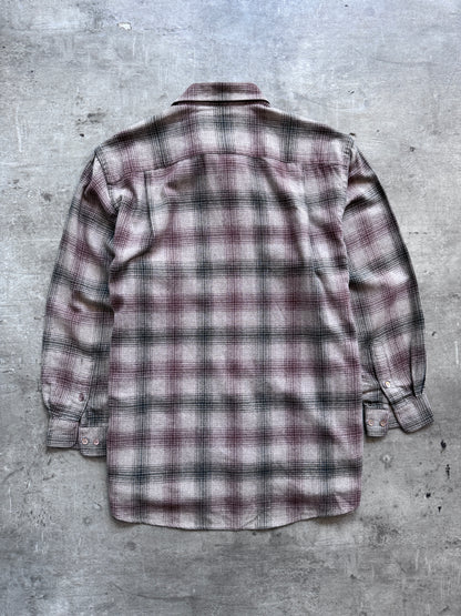 Yves Saint Laurent Brown Wool Blend Textured Overshirt