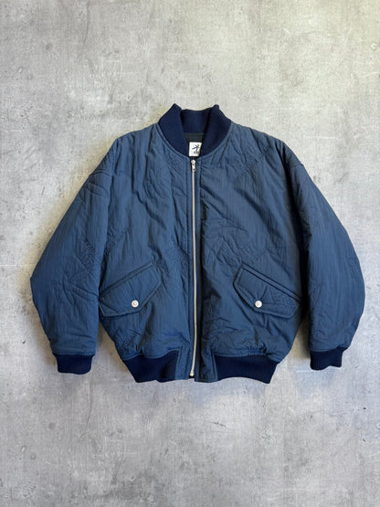 Hai Sporting Gear Logo Embossed Quilted Bomber Jacket