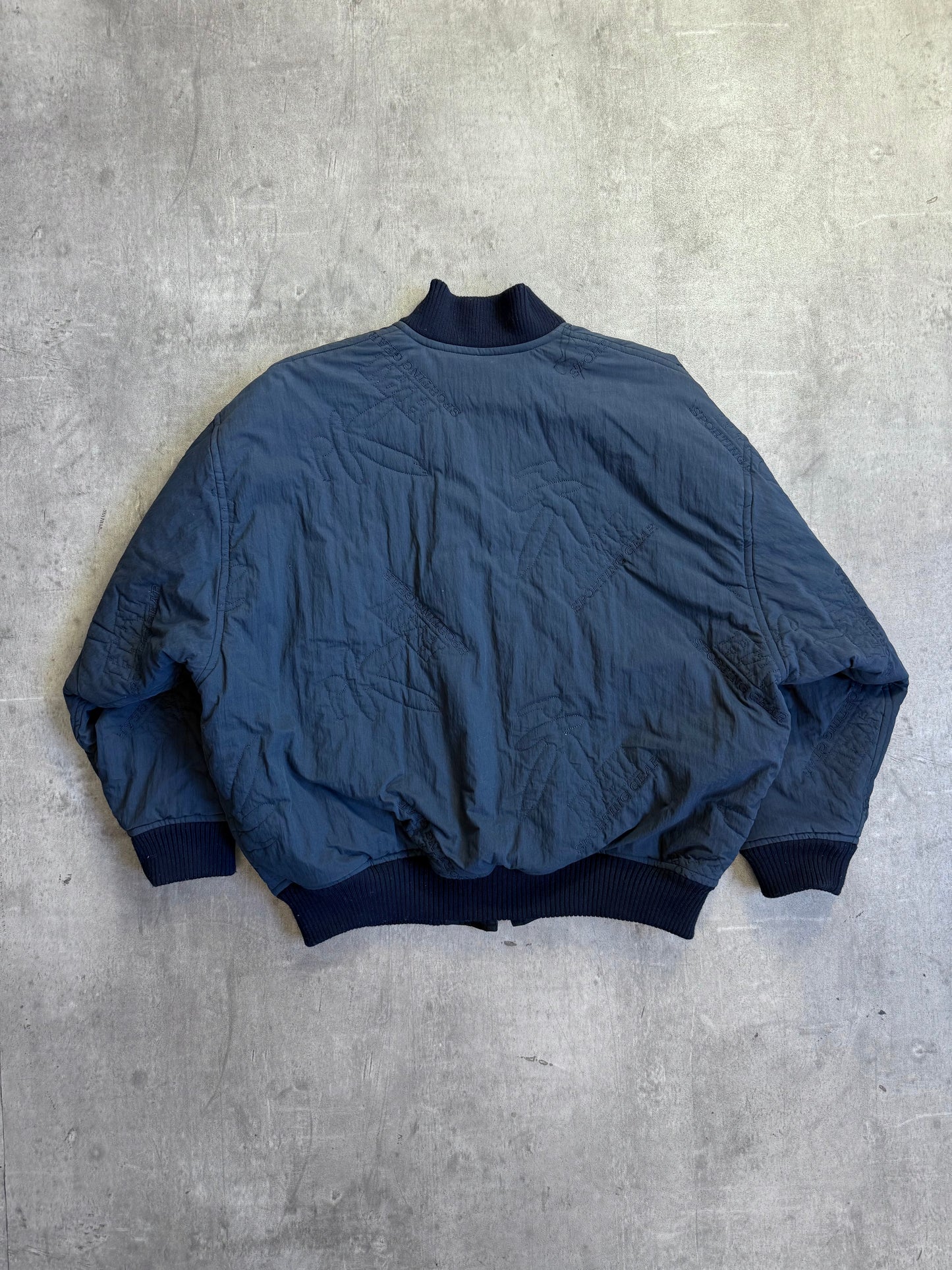 Hai Sporting Gear Logo Embossed Quilted Bomber Jacket