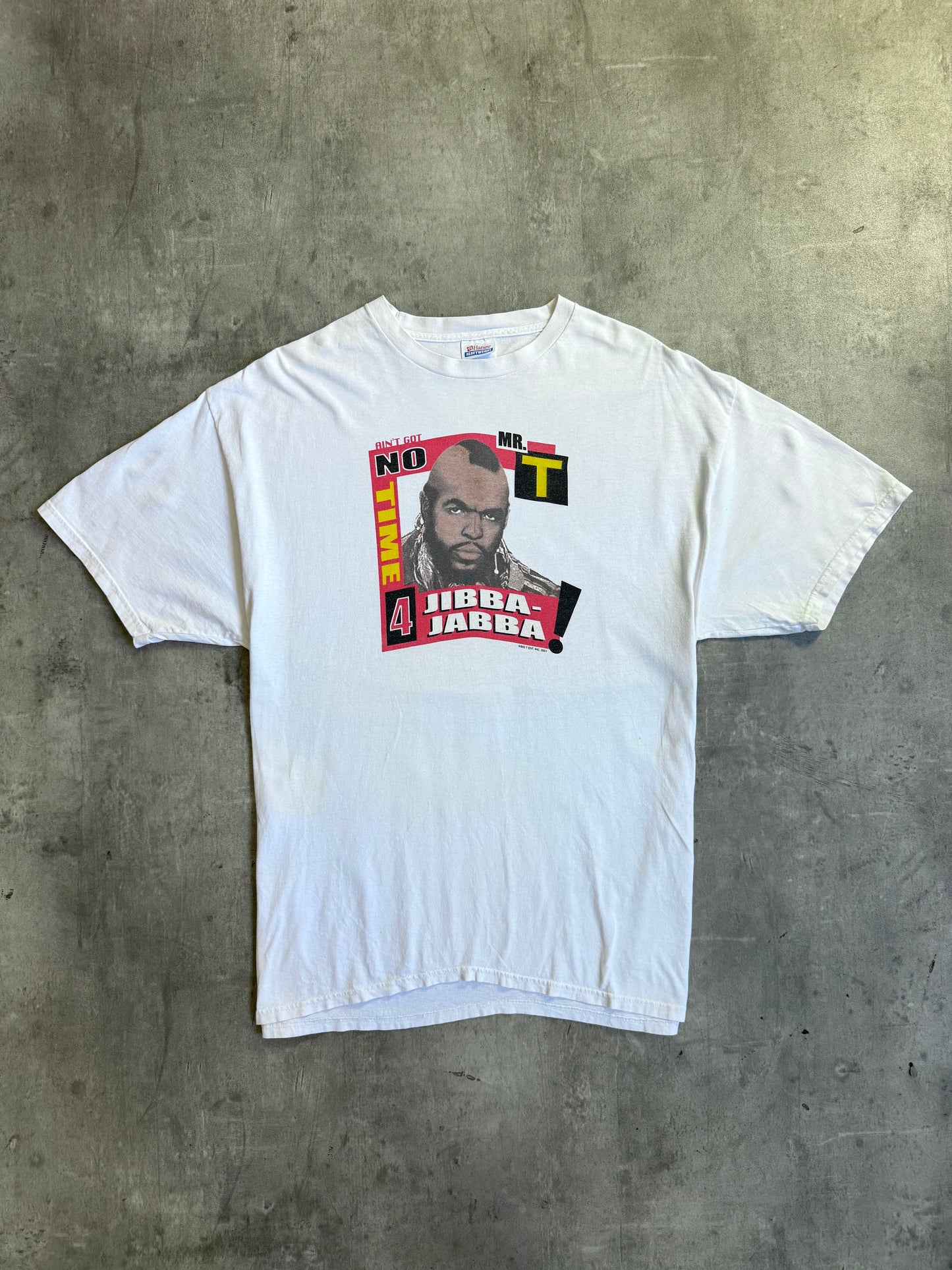 2001 Single Stitch Mr T "No Time 4 Jibba Jabba" Graphic Tee