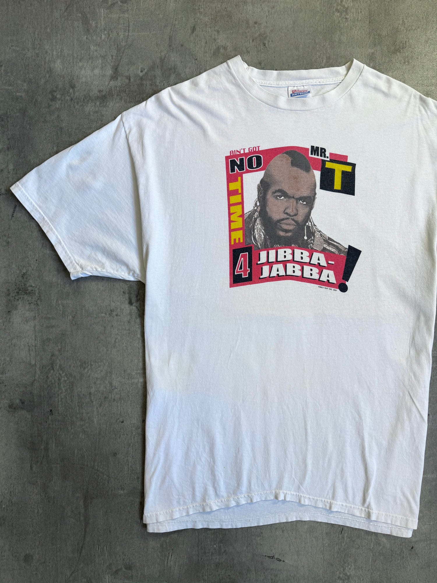 2001 Single Stitch Mr T "No Time 4 Jibba Jabba" Graphic Tee