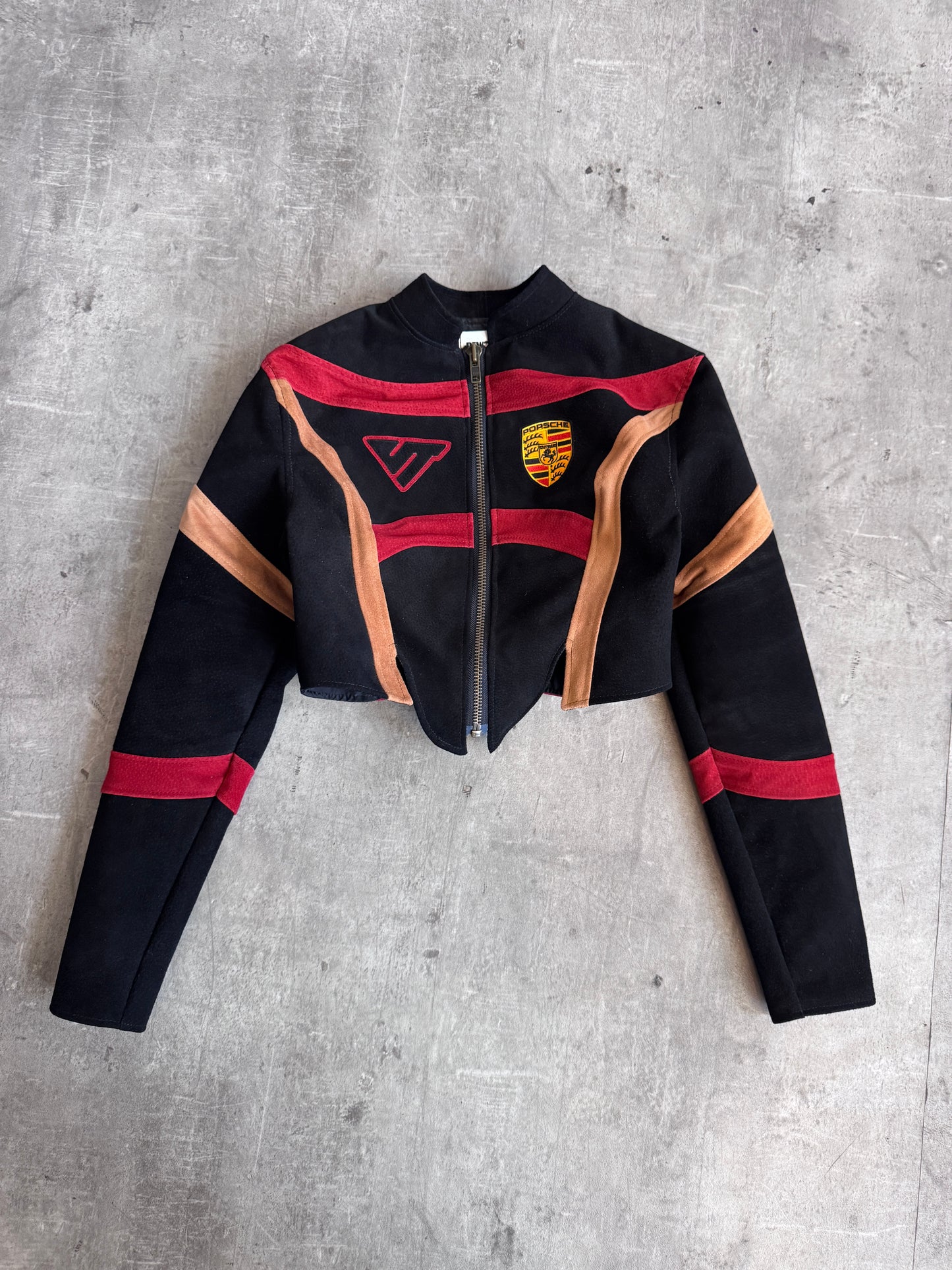 VT Rework: Porsche Suede Cropped Jacket