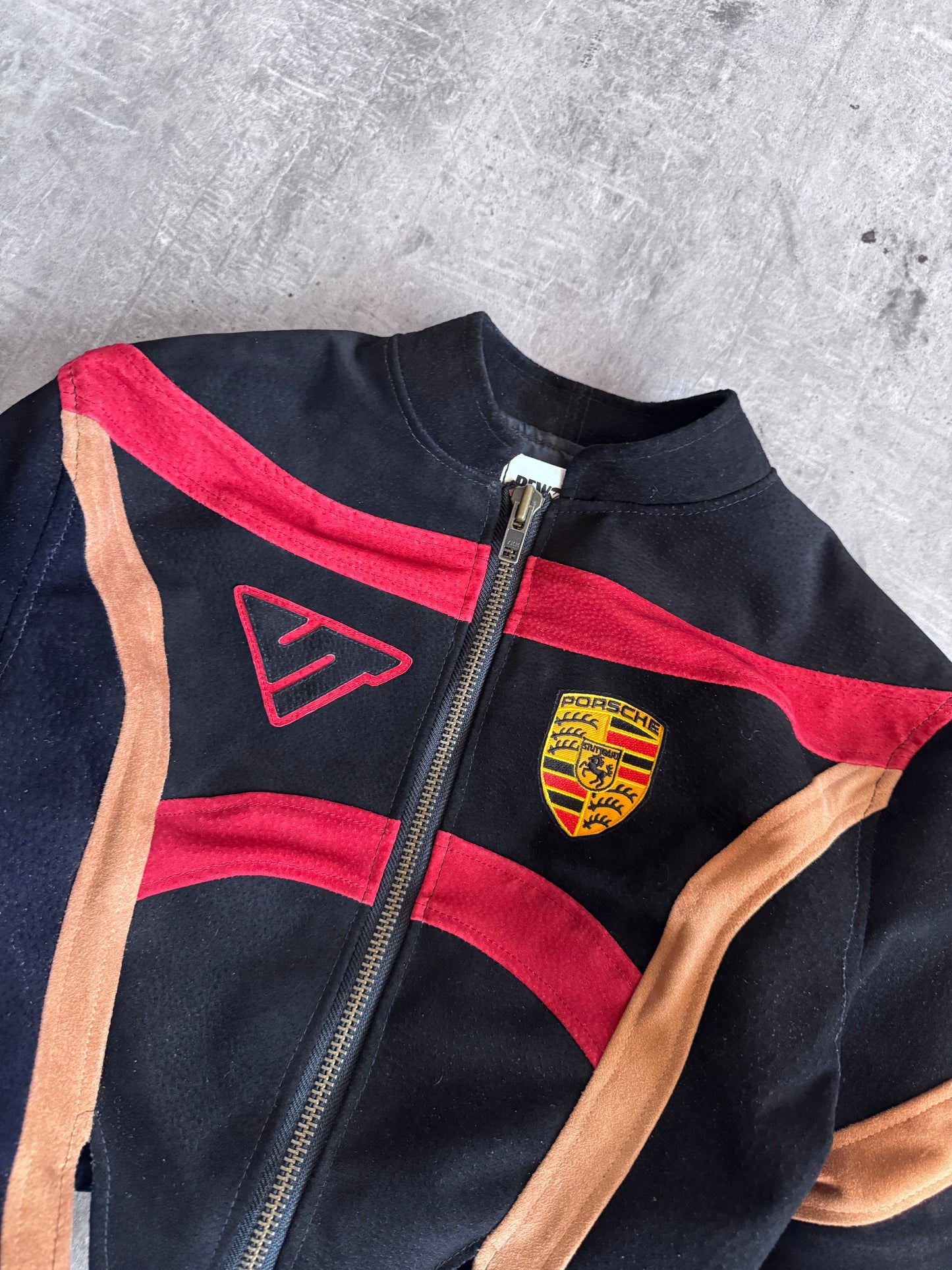 VT Rework: Porsche Suede Cropped Jacket