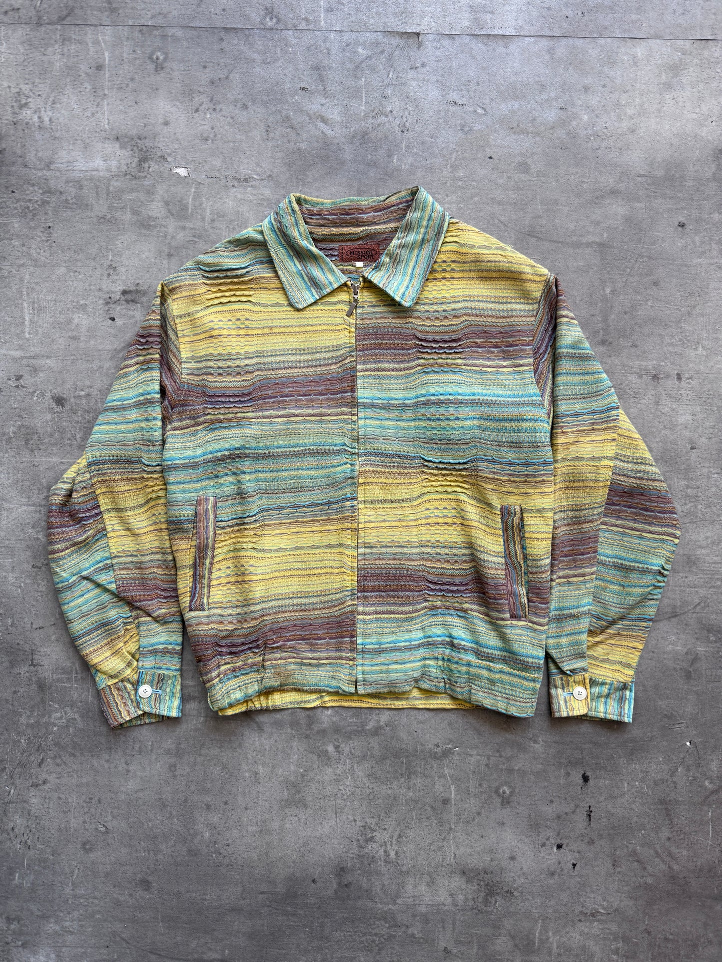 90s Missoni Multi Knit Boxy Work Jacket