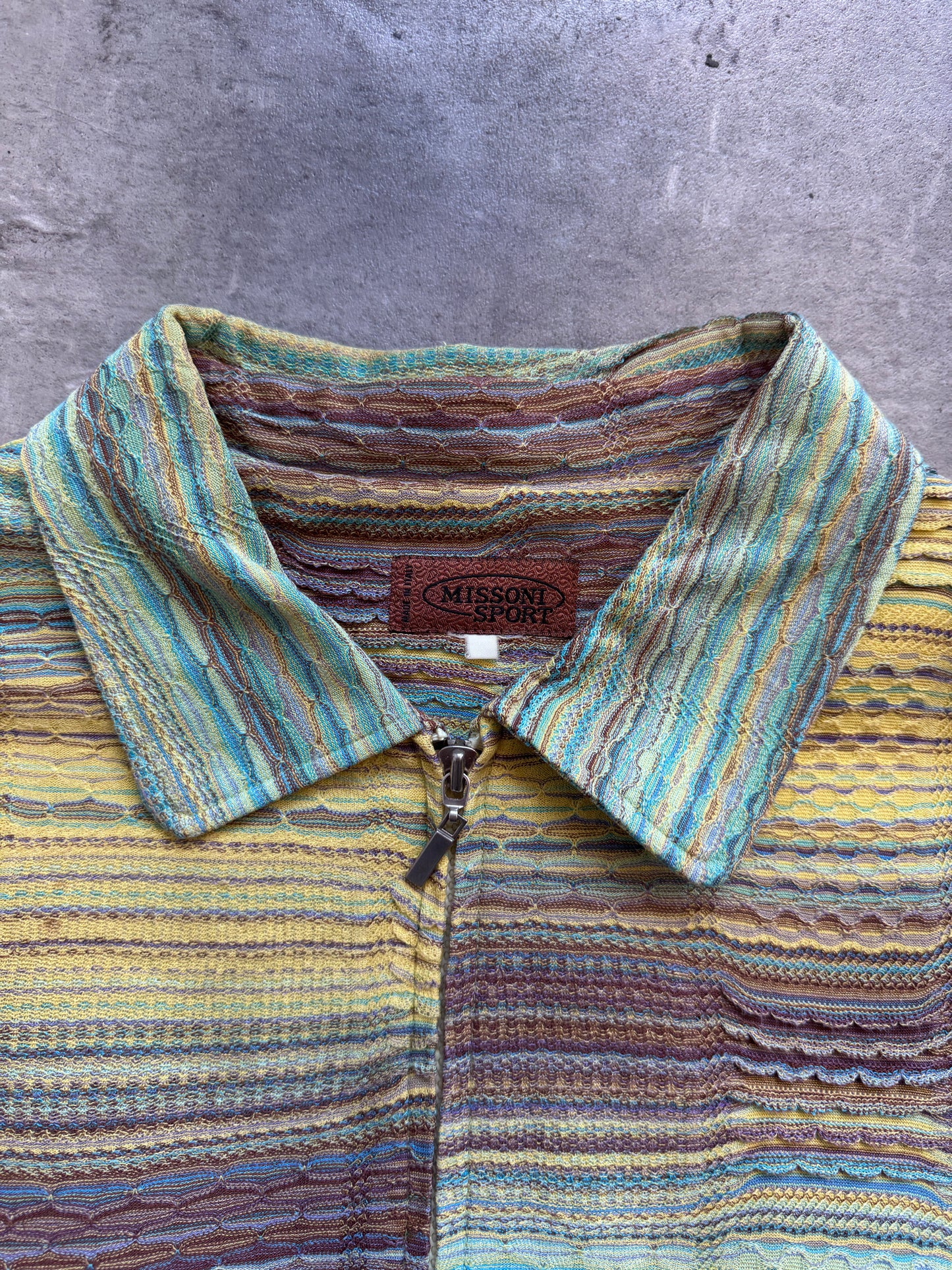 90s Missoni Multi Knit Boxy Work Jacket