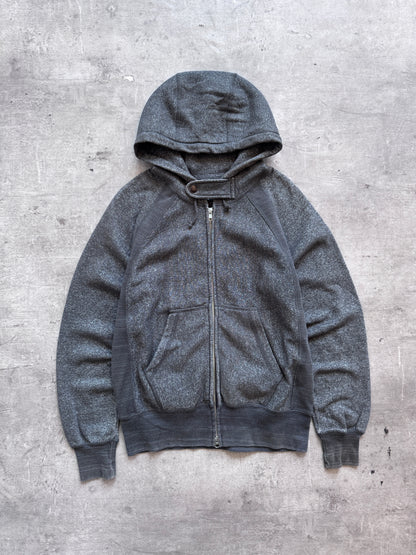 Engineered Garments Mixed Grain Dark Grey Articulated Hoodie