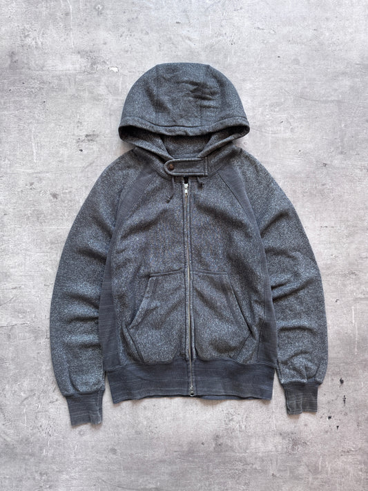Engineered Garments Mixed Grain Dark Grey Articulated Hoodie