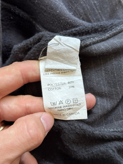 Engineered Garments Mixed Grain Dark Grey Articulated Hoodie