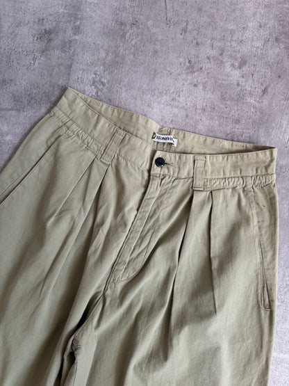 Bonville C.P. 1990s Sage Wide Leg trousers