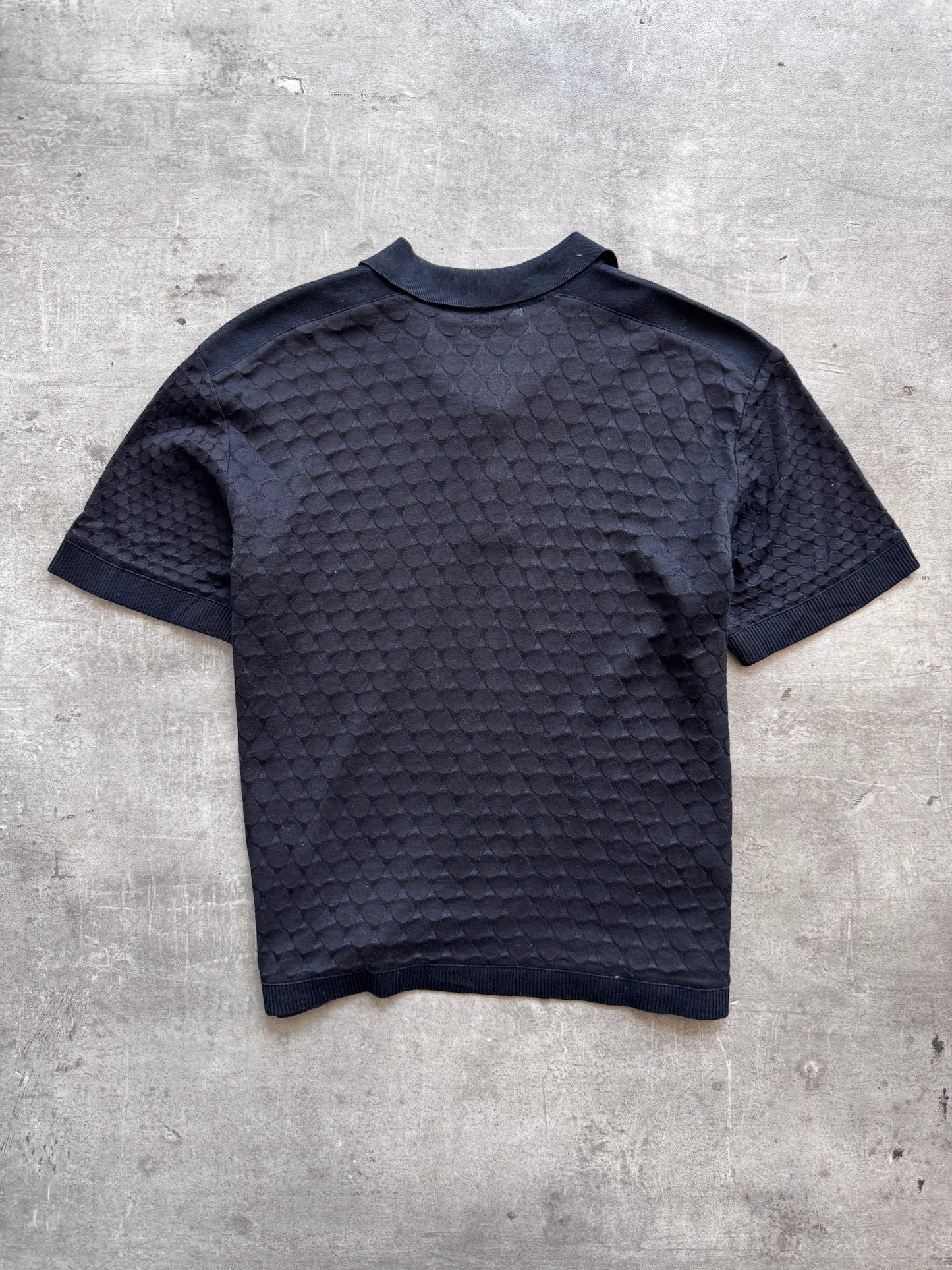 Christian Dior for Pret a Porter Semi Sheer Black Polo