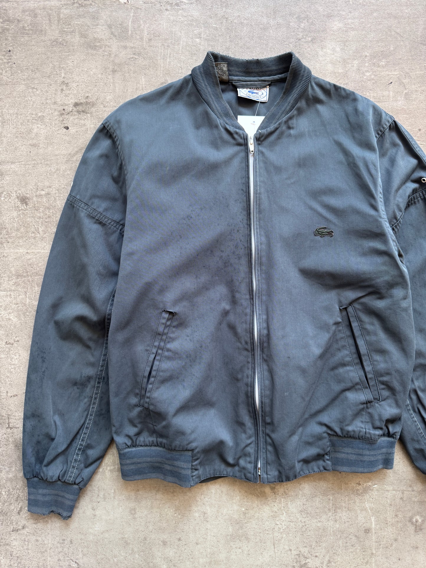 1980s Lacoste Izod Washed Cotton Bomber Jacket