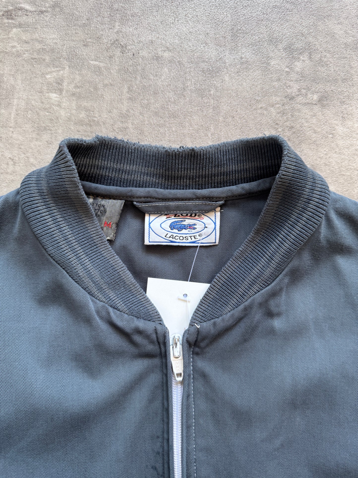 1980s Lacoste Izod Washed Cotton Bomber Jacket