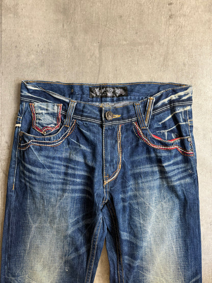Red Pepper Four Pocket Embelished Denim Jeans