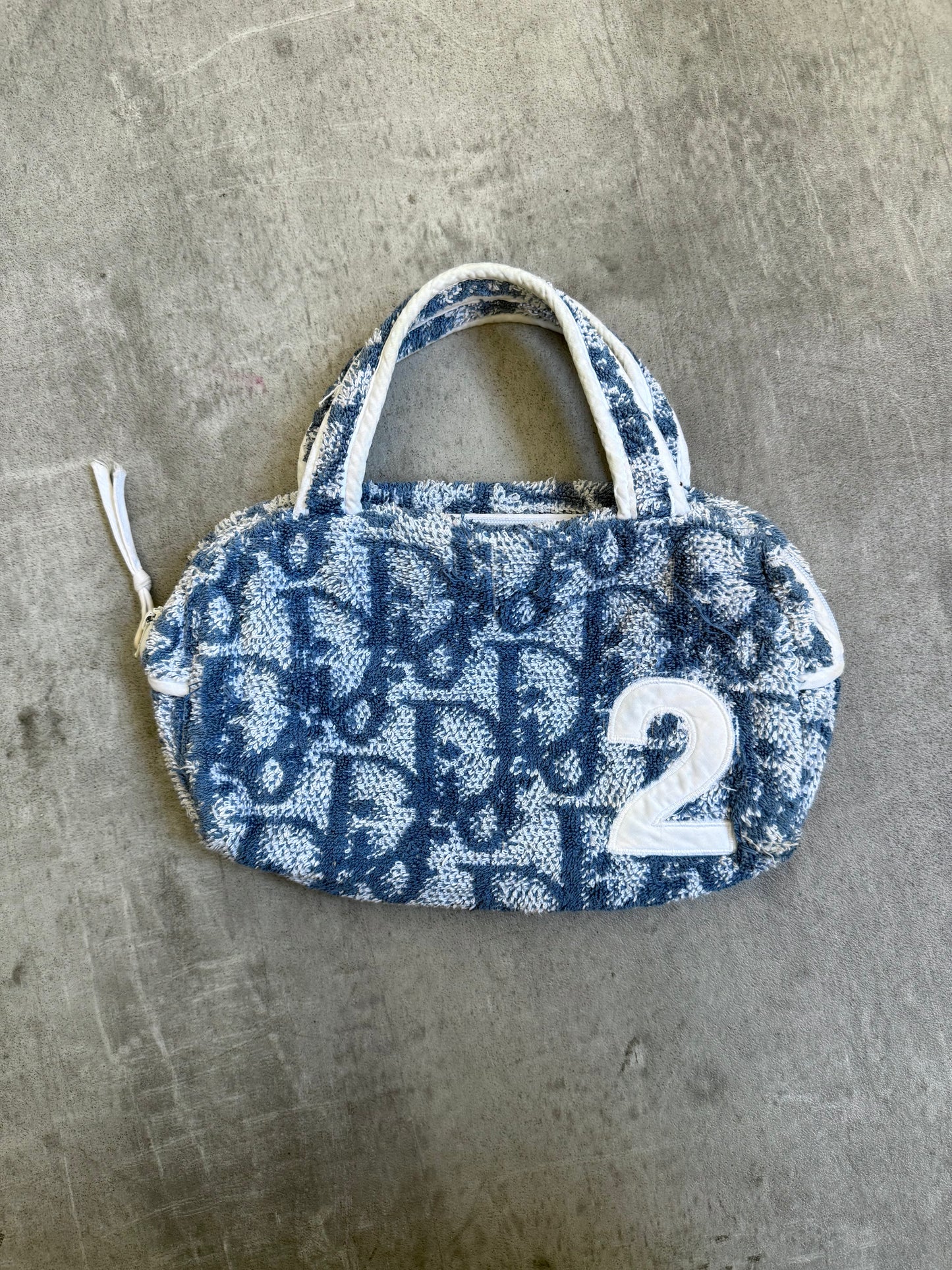 2003 Dior Diorissimo Terry Cloth Mini Boston Bag
