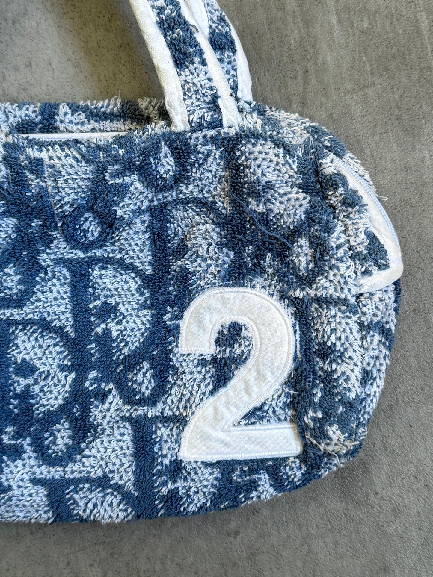 2003 Dior Diorissimo Terry Cloth Mini Boston Bag
