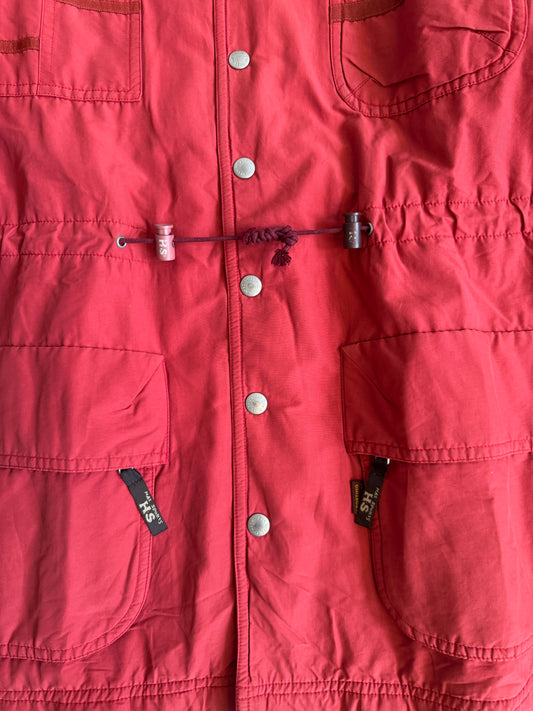 Issey Miyake Hai Sporting Gear Red Fleece lined Tech Jacket