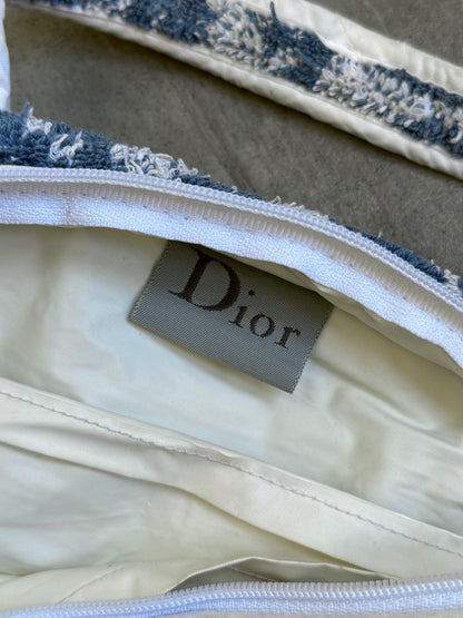 2003 Dior Diorissimo Terry Cloth Mini Boston Bag