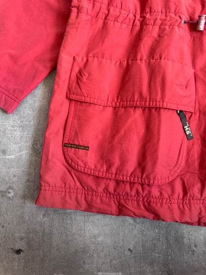 Issey Miyake Hai Sporting Gear Red Fleece lined Tech Jacket
