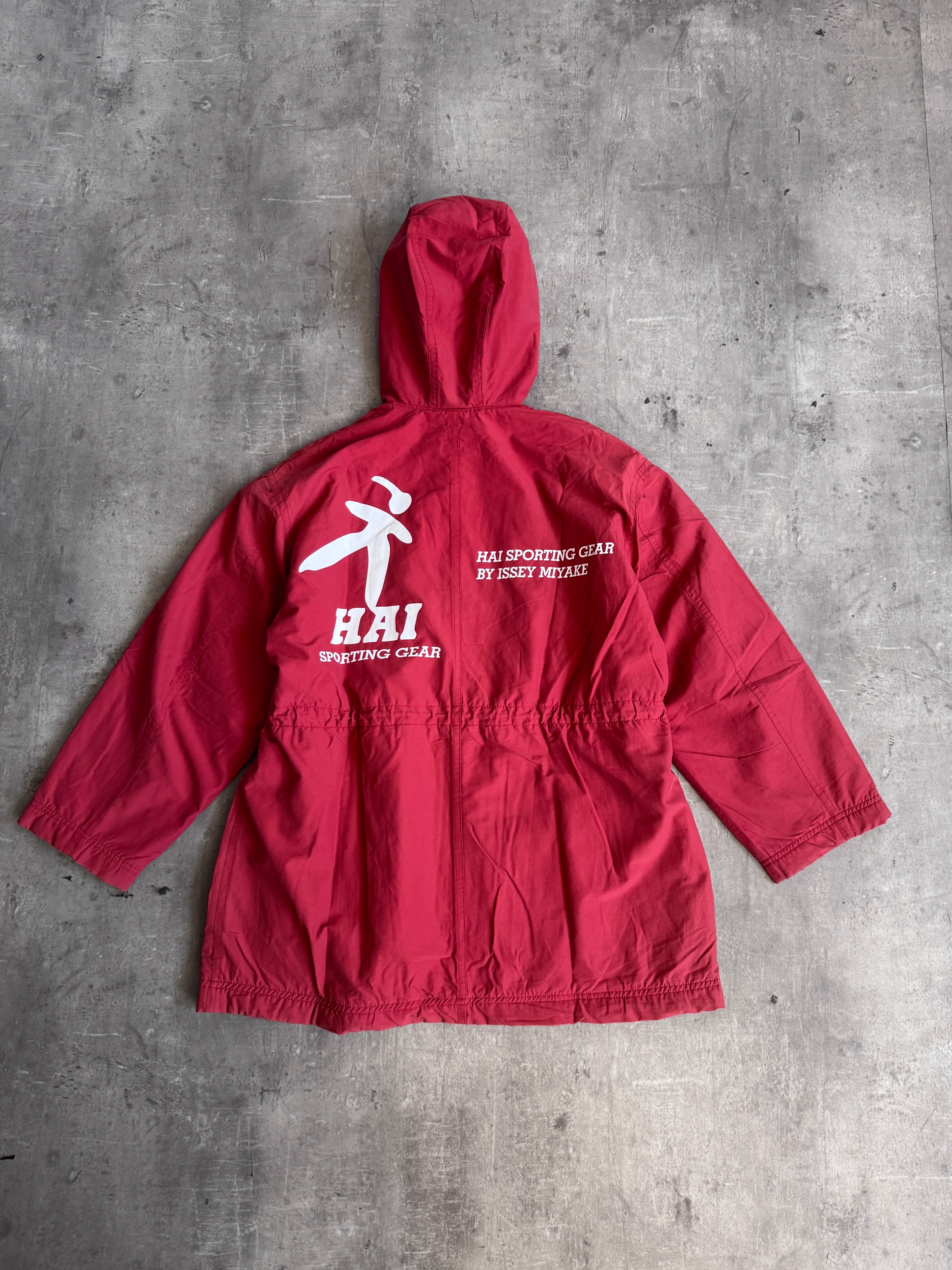 Issey Miyake Hai Sporting Gear Red Fleece lined Tech Jacket – Vintage
