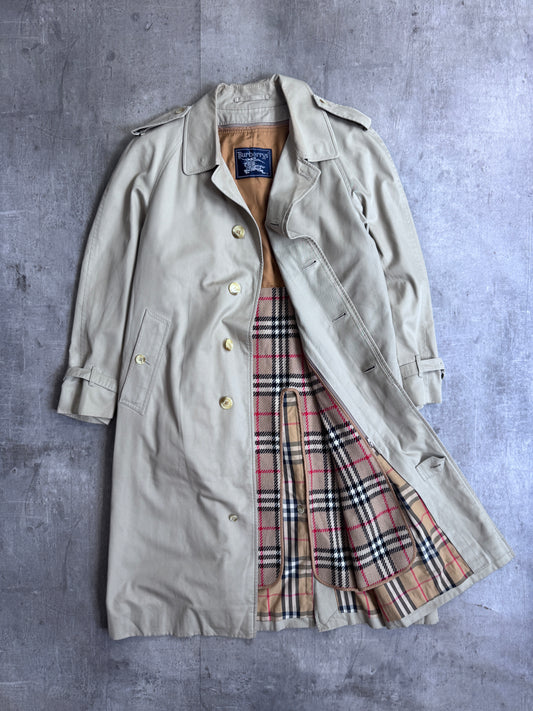 Burberry SIlk Lined Double Breasted Trench Coat