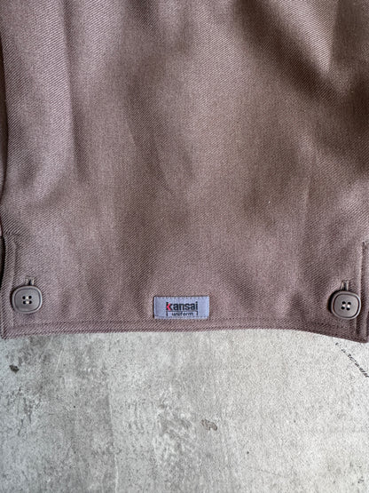Kansai Yamamoto Taupe Wool Tailored Bomber Jacket