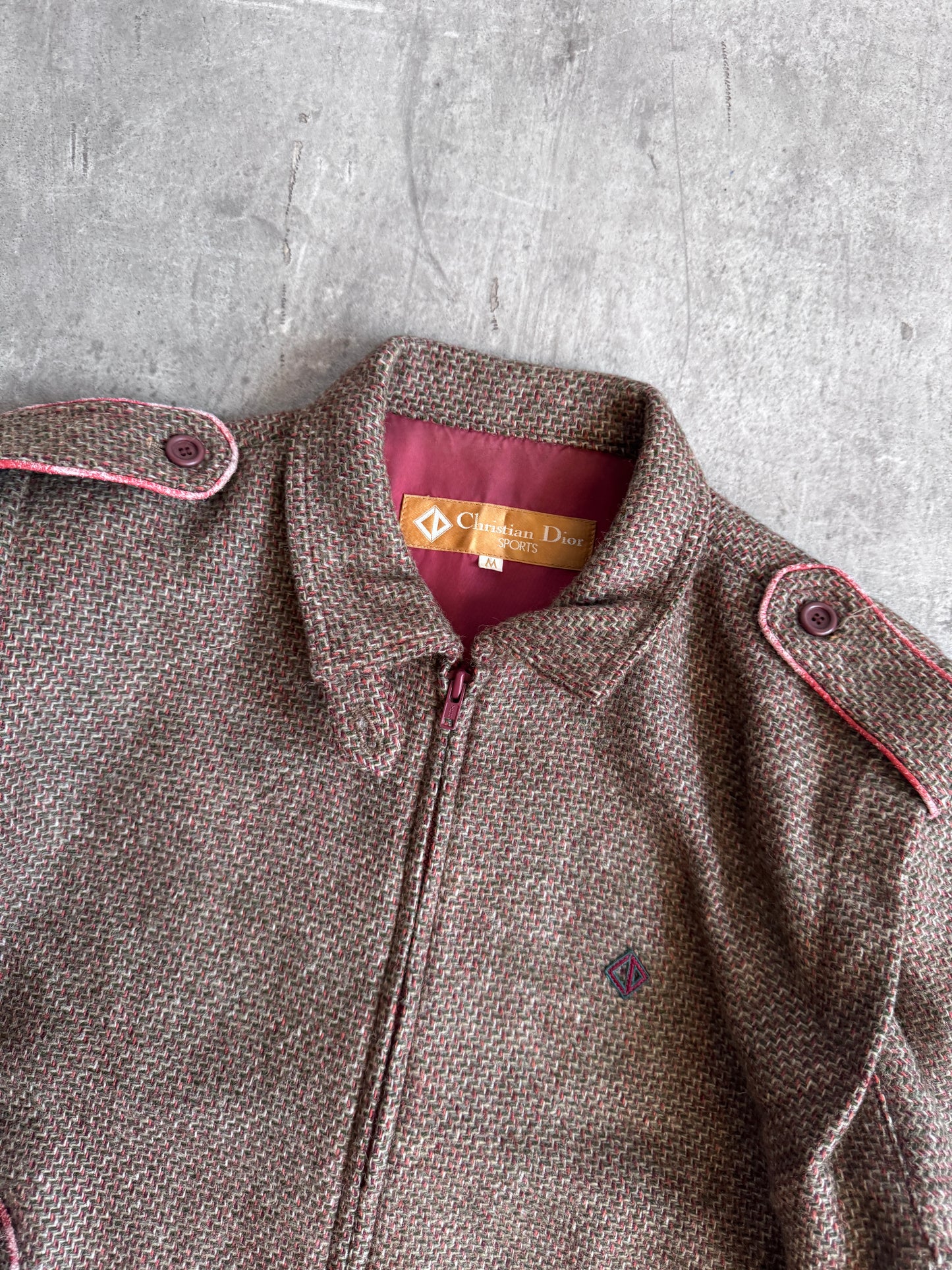 Christian Dior Tweed Structured Bomber